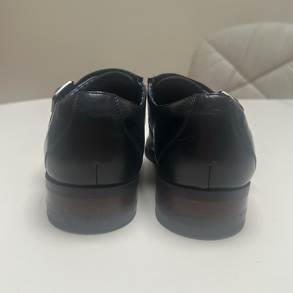 STACY ADAMS Karcher Plain Toe Monk Strap Slip-On Dress Shoes size 7.5 - Picture 8 of 10